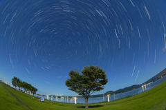 東郷湖畔の夜
