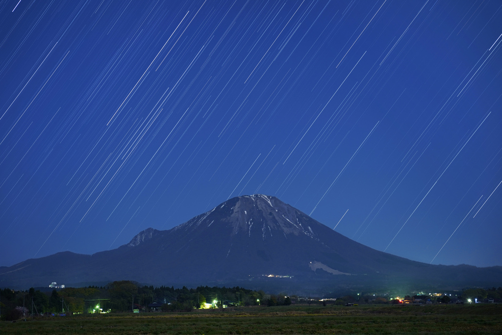 大山星景色