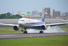 B767タッチダウン