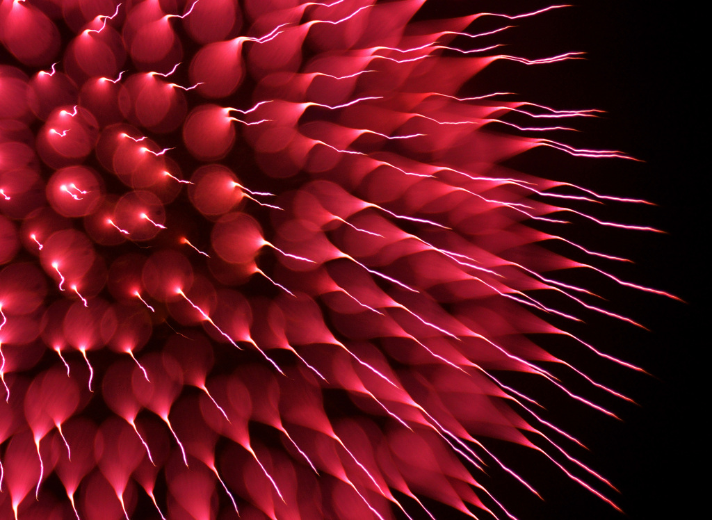 三朝温泉花火
