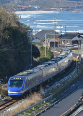 日本海と特急スーパーはくと