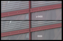 α6400とD500 解像度比較