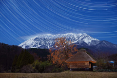 月夜の奥大山の里