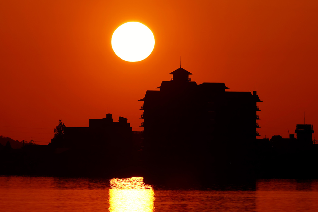 東郷湖夕暮れ