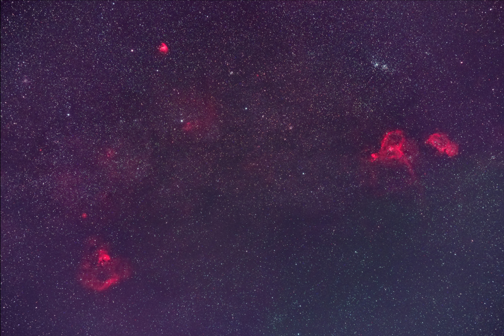 カシオペア座付近の散光星雲