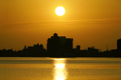 東郷湖夕暮れ
