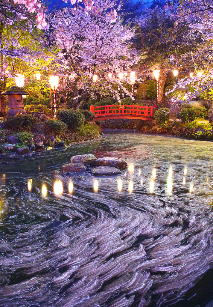 打吹公園の夜