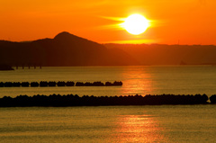 夕陽の日本海