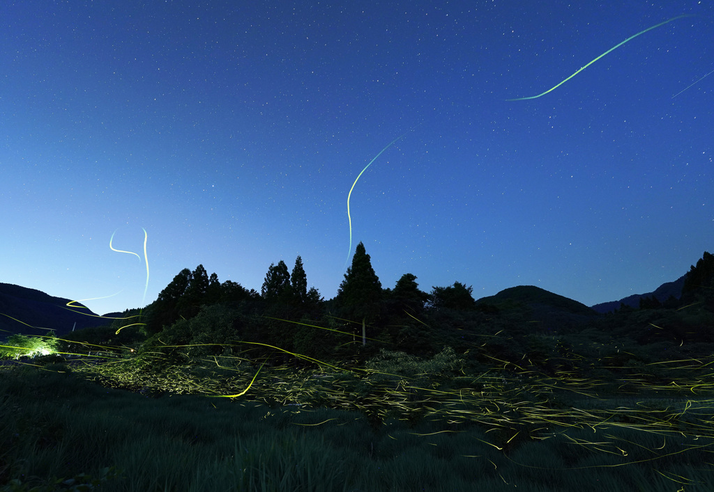 星空に舞う