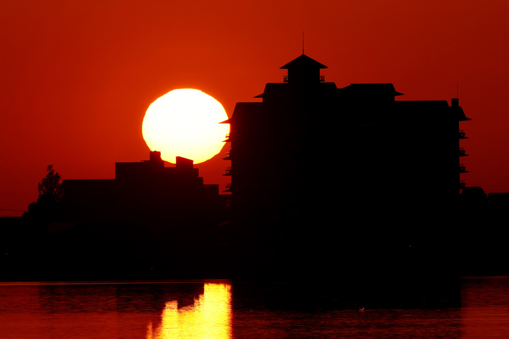 東郷湖夕暮れ