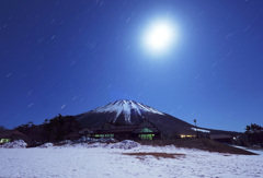 月夜の大山まきば