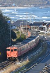 日本海とタラコ列車