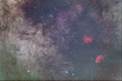 さそり座尾部の星雲星団