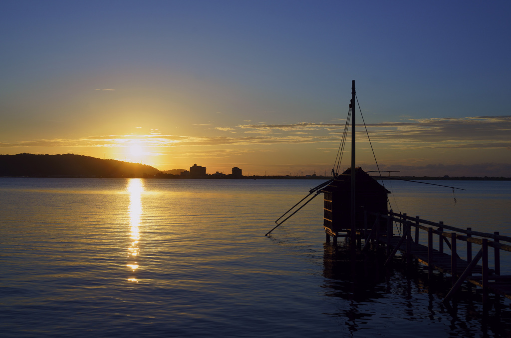 東郷湖夕暮れ