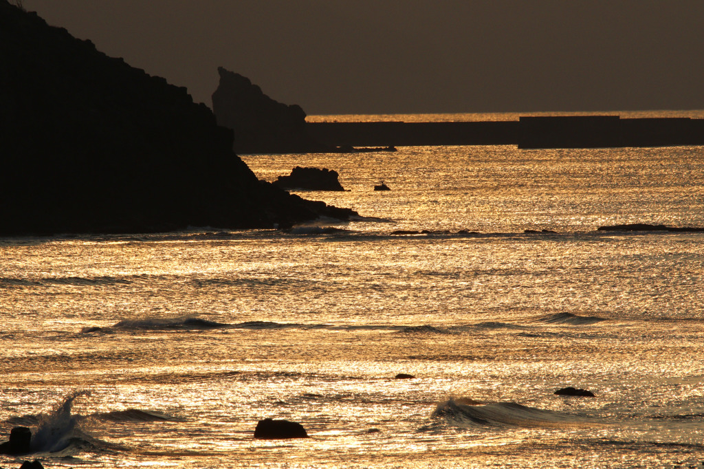 白兎海岸夕暮れ