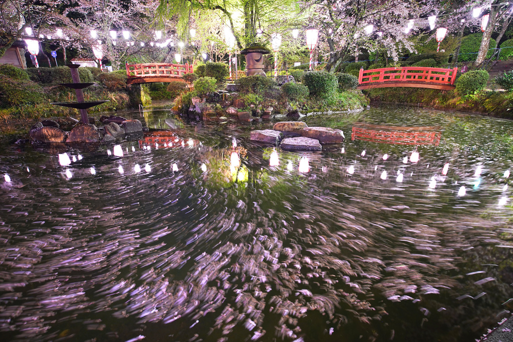 打吹公園の夜