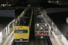 夜の米子駅