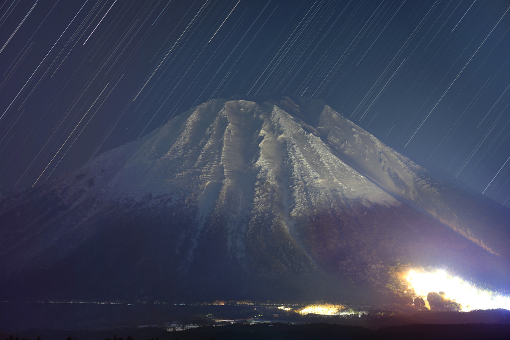 大山星景色