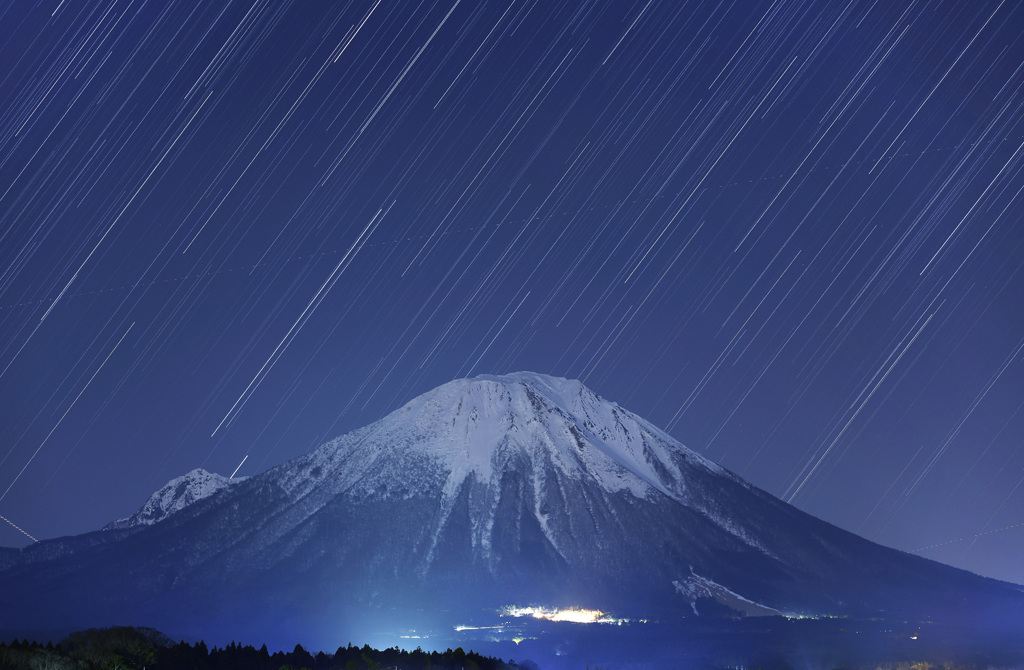 大山星景色