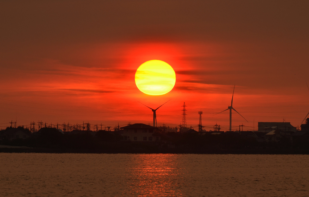 東郷湖夕暮れ