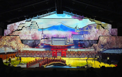 砂の美術館 プロジェクションマッピング