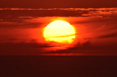 砂丘夕日