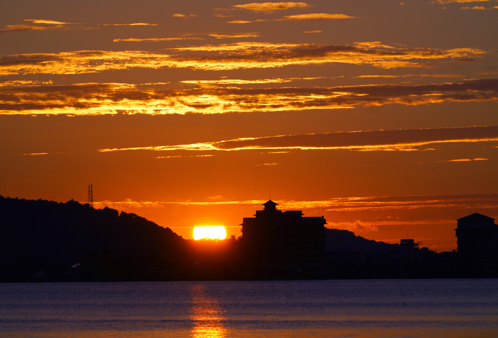 東郷湖夕暮れ