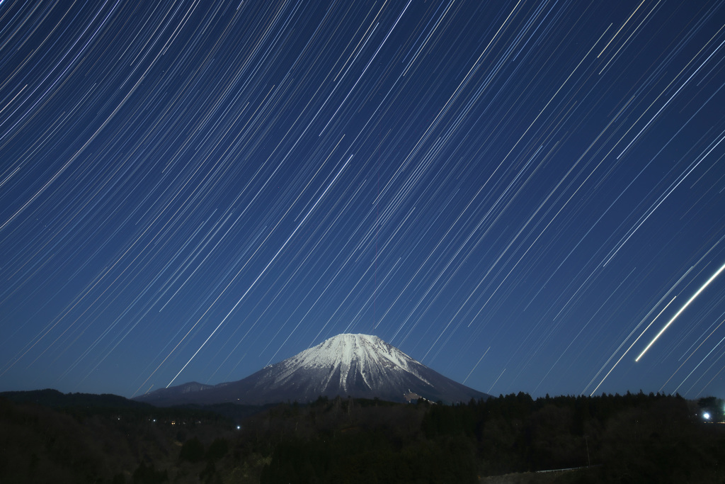 大山星景色