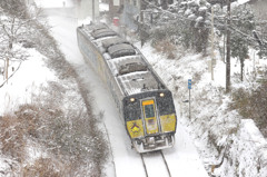 雪の山陰本線