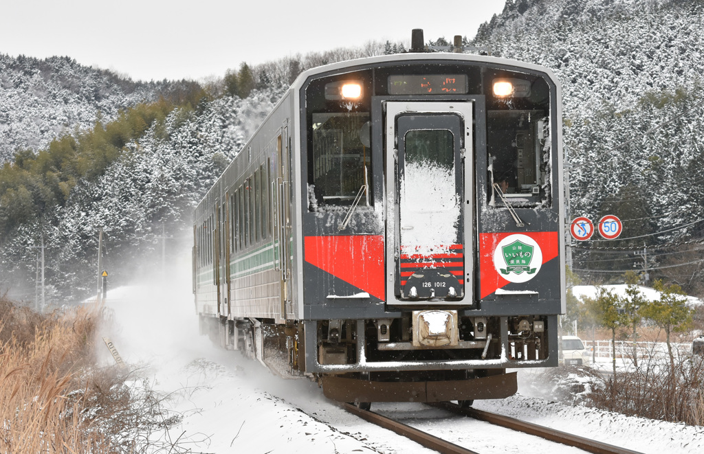雪の山陰本線