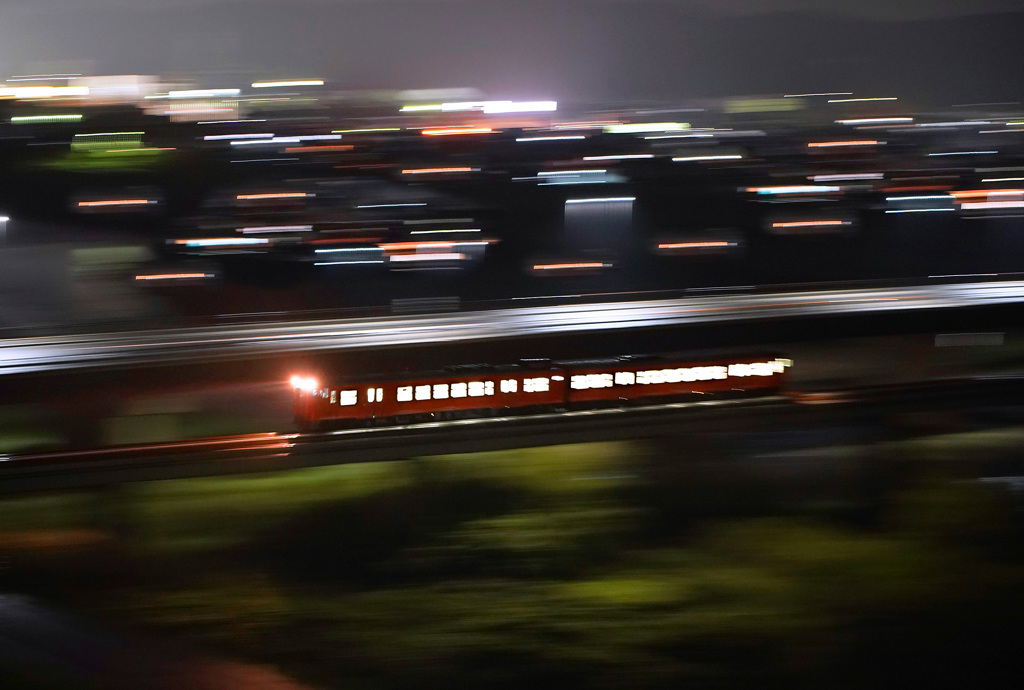 夜の山陰本線 (α9)