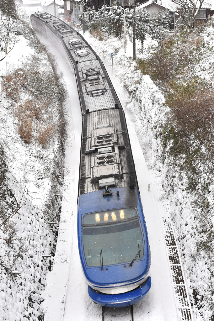 雪の山陰本線