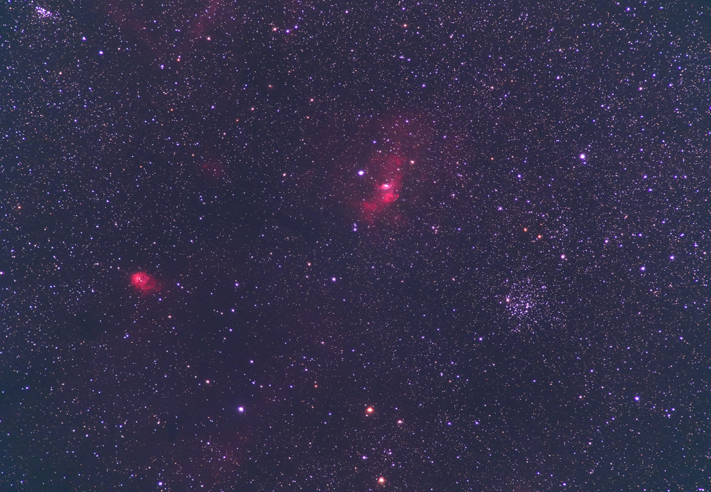 M52 NGC7635バブル星雲 NGC7538