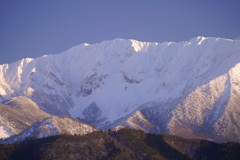 雪の大山北壁と元谷