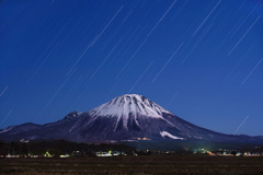 月夜の大山