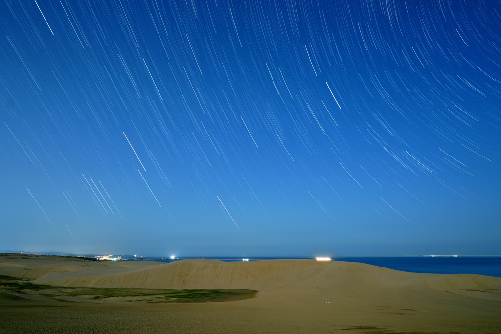 砂丘に沈む冬の星座