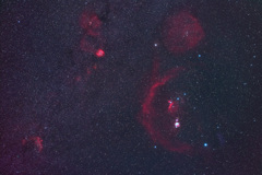 オリオン座付近の散光星雲