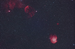 クラゲ星雲・モンキー星雲付近
