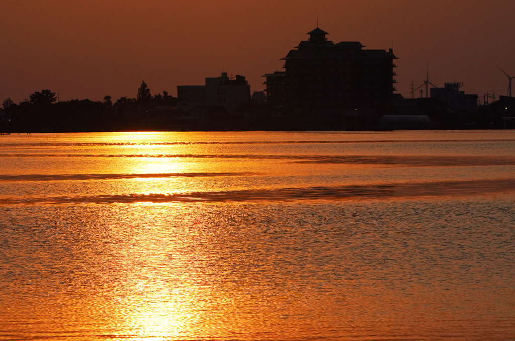 東郷湖夕暮れ