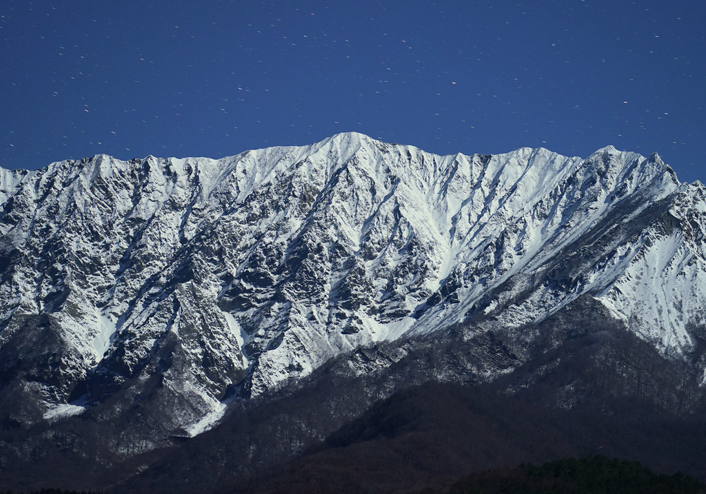 月夜の大山