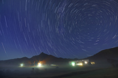 鏡ヶ成 休暇村奥大山の夜