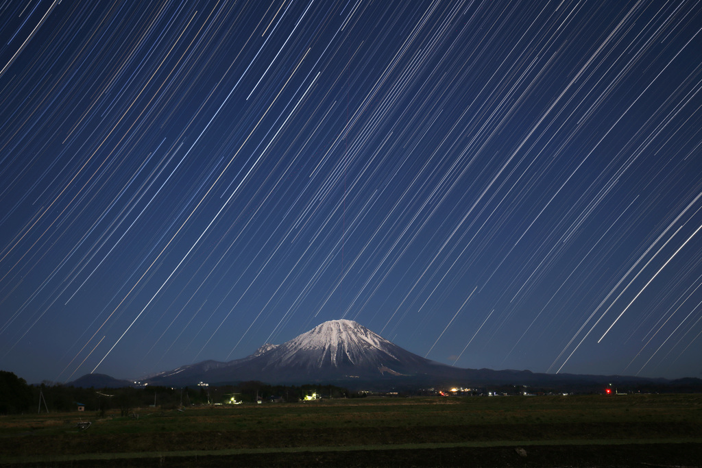 大山星景色