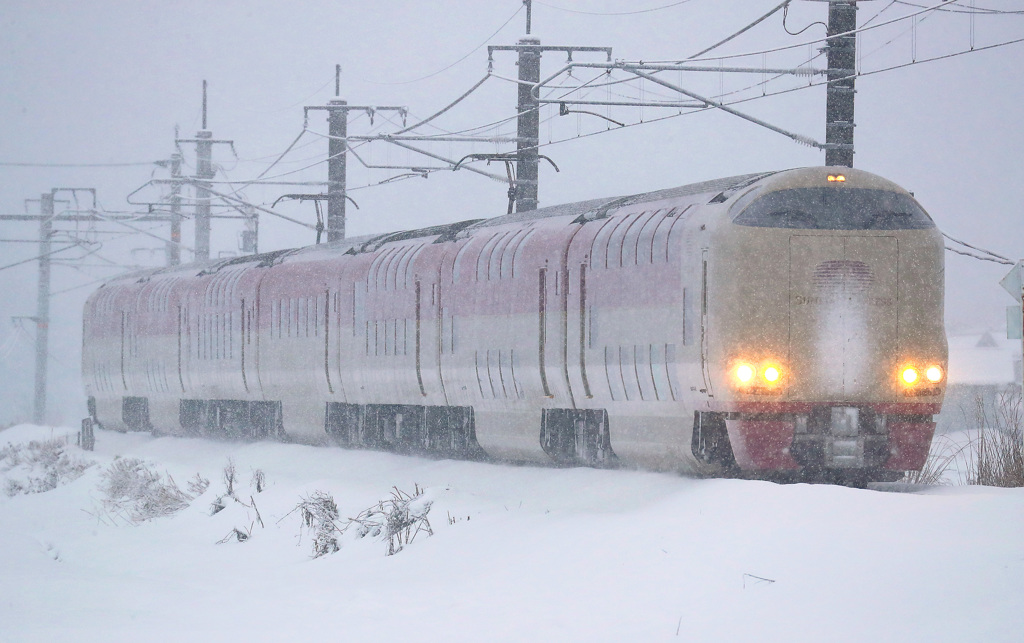 雪のサンライズ出雲