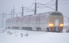 雪のサンライズ出雲