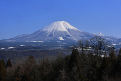 快晴の大山