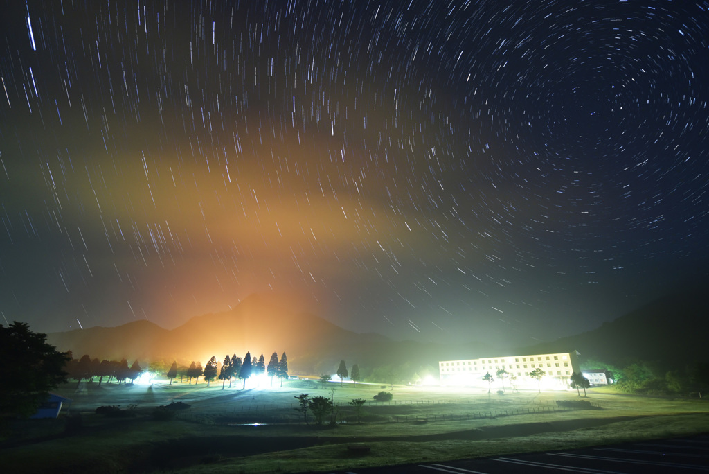 奥大山休暇村の夜