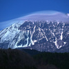 月夜の大山南壁