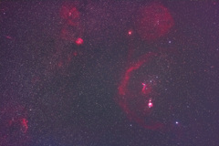 オリオン座周辺の散光星雲