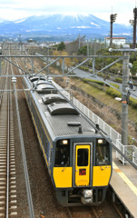 伯耆大山と東山公園駅