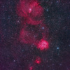 コーン星雲・バラ星雲付近